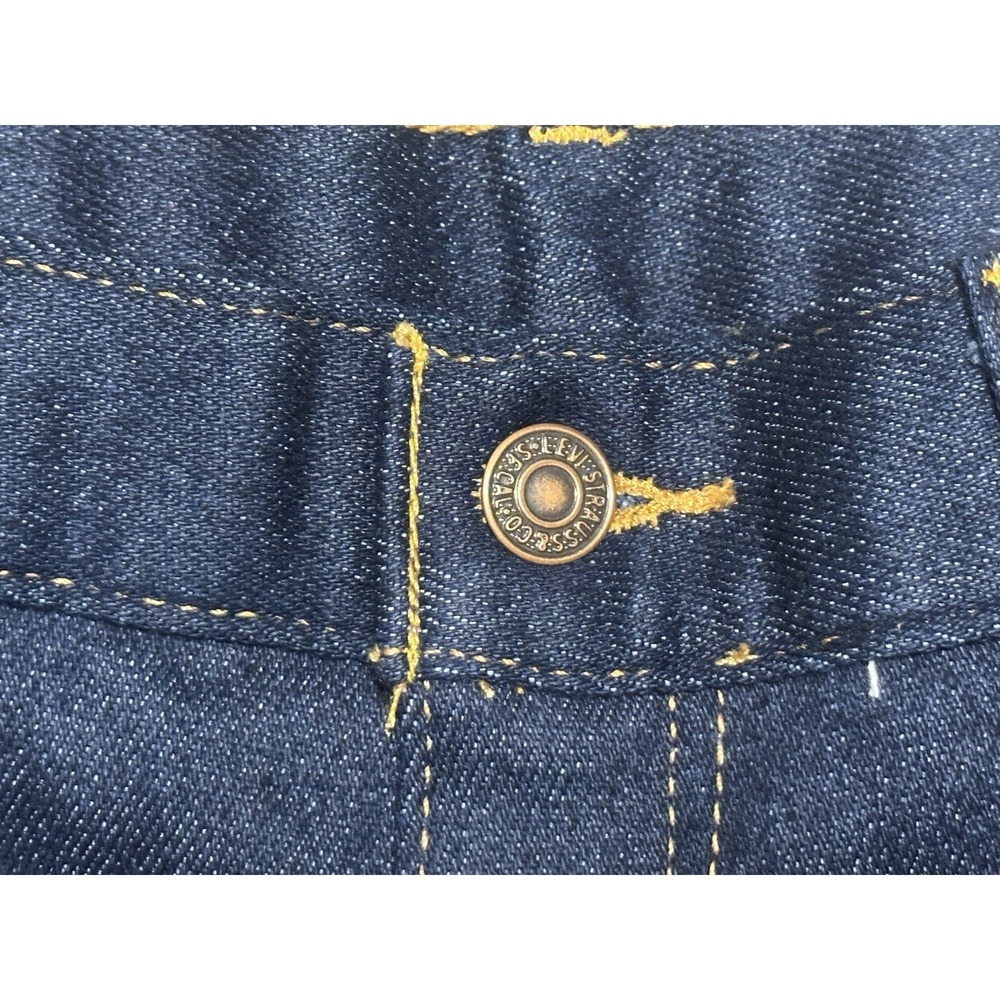 Levi's 547 Brown Tab Relaxed Bootcut Jeans, Dark Indigo, Vintage Deadstock 1999 - Picture 4 of 8